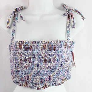 NWT Xhilaration Paisley Bikini Top Women's 14W Stylish Swimwear Beach Pool - Picture 1 of 5