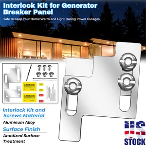 Billet Generator Interlock Kit For GE 100 Amp Panel  Main Gen Breaker US - Picture 1 of 10