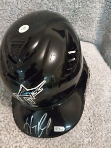 Autographed FULL SIZE Batting Helmet Hologram MLB MIAMI MARLINS HANLEY RAMIREZ