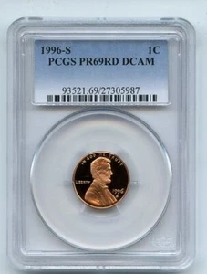 1996 S 1C Lincoln Cent Proof PCGS PR69DCAM - Picture 1 of 1