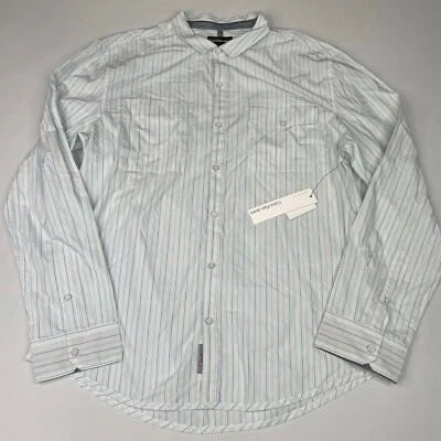 Рубашка мужская Calvin Klein Jeans размер XL египетская глазурь синяя с длинным рукавом - Изображение 1 из 4