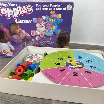 Vntg Pop Your Popples Game 1986 100% Complete Mattel 1583 Ages 4-10 New (opened) - Image 1 of 4