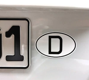 Zehn / 10 Stück Deutschland D-Schild Kennzeichen D Schild Aufkleber 9 cm RICHTER - Bild 1 von 4