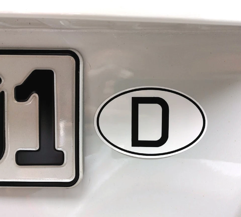 Länderkennzeichen Deutschland Aufkleber klein