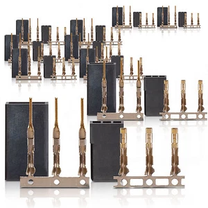 JR Graupner Uni Stecker Buchse Servostecker Servobuchse Goldkontakte 10 Paar - Bild 1 von 3