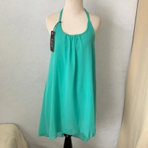 DJT Chiffon Sheer Slight High-Low Sleeveless Dress, Size Small - Picture 1 of 11