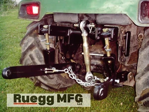 New 3 point hitch fit 318,322,330,332,420 430 John Deere CAT 0 Tractor Ruegg MFG - Picture 1 of 3