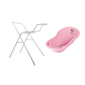 Disney Minni Maus rosa Baby Badewanne 84 cm + Badewannenständer + Waschhandschuh - Bild 1 von 6