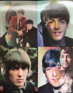 4 Beatles Lenticular Photos *RARE* - Picture 1 of 5