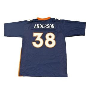 Denver Broncos Jersey Mike Anderson Large Blue Champion Mens - Picture 1 of 6