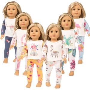Doll Pajamas Clothes for 18 Inch American Doll Costume - Picture 1 of 18