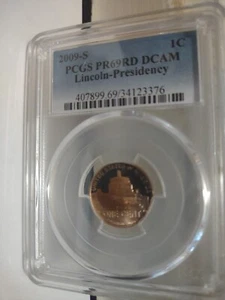 2009 U.S. Lincoln Bicentennial Presidency PCGS PR 69 RD DCAM 1C - Bild 1 von 3