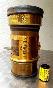 Large Messingobjektiv 7 7/8in - Brass Lens -hermagis Paris No. 23104 - Picture 1 of 12