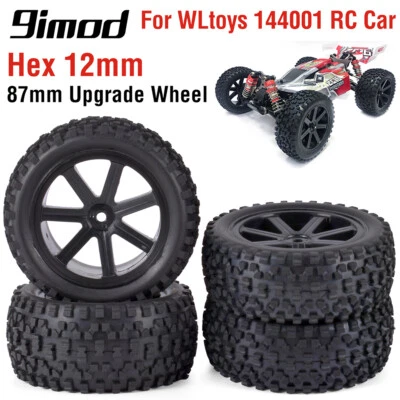 1/10 RC Auto Reifen 12mm Sechskant für 144001 124019 12428 124017 124016 124018 - Bild 1 von 4