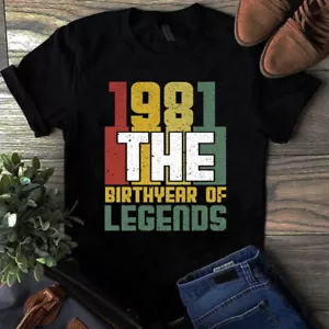 1981 The Birthyear of Legends Vintage Tshirt - Picture 1 of 1