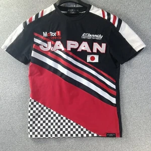 Eternity BC AD Shirt Mens L Black Red White Color Block Japan Katakana Motor 1 - Picture 1 of 17