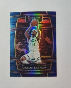 2021-22 Panini Select Jordan Clarkson No. 38 Retail Blue Silver Prizm Utah Jazz - Picture 1 of 4