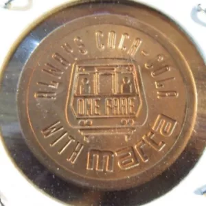 1994 Coca-Cola Super Bowl XXVIII Atlanta, GA Transit Bus Token - Picture 1 of 2