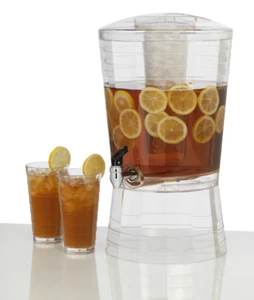 3 Gallon Mosaic Clear Acrylic Beverage Dispenser, BPA-free acrylic - Picture 1 of 7