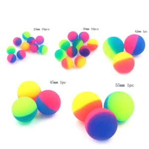 1/10 pcs Moonlight High Bounce Ball Elastic Balls Bouncing Ball Outdoor Toy H TS - Picture 1 of 15