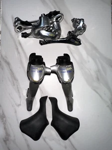 Shimano 105 5500 3x9 Speed Mini Groupset Levers Flightdeck, Front and Rear DR - Picture 1 of 12