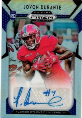 2019 Panini Prizm DP #255 Jovon Durante Draft Picks Prizms Silver Autographs - Image 1 of 2