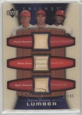 2005 Upper Deck Trilogy Generations of Lumber /85 Adam Dunn Ryan Howard Frank