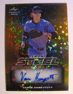 2023 Leaf Trinity Iron Steel VANCE HONEYCUTT - 1/1 - Donut Rookie Auto Autograph - Picture 1 of 3