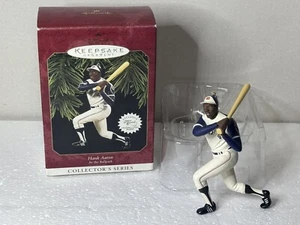 1997 Henry Hank Aaron Atlanta Braves MLB Hallmark Christmas Ornament - Picture 1 of 7
