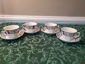 4 x Adams LANCASTER English Ironstone Tea Coffee Cup and Saucer Sets GUC - Picture 1 of 7