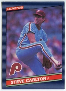 1986 Leaf #117 Steve Carlton Philadelphia Phillies - Foto 1 di 2