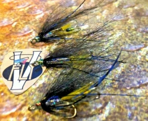 3 V Fly Size 10 Ultimate Octopus Silver Stoat Tandem Sea Trout Flies - Picture 1 of 3