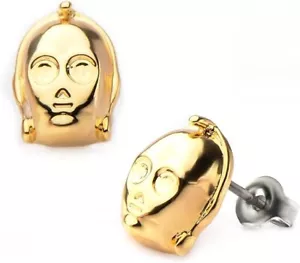 Pendientes C-3PO auténticos de Star Wars de Disney - Imagen 1 de 2