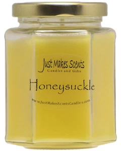 Honeysuckle Candle New Hexagon Jar by Just Makes Scents - Picture 1 of 4