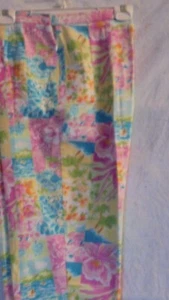 BRIGGS, PETITE, FLORAL,& PALM TREES,CROP,CAPRI'S SZ 8 PT. WAIST 28"  DISPLAY - Picture 1 of 4