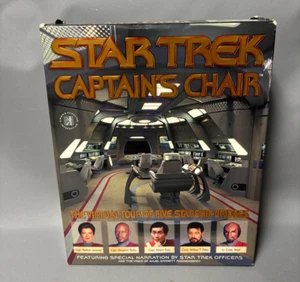 Vintage 1997 Star Trek Captain's Chair Virtual Reality Simulation Tour PC Spiel - Bild 1 von 19