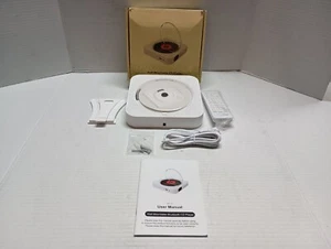 White Wall Mountable CD Player w/FM Radio USB MP3 Model No. KC-909 with Remote - Picture 1 of 12