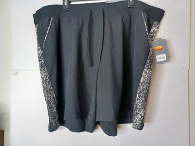 Pantalones Cortos Tek Gear Para Hombres 2X 44X6 Negros Elastizados Secos Tek Poli Spandex Foto 1 de 4