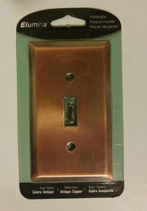 Elumina Plated Steel Wallplate Antique Copper Finish - Picture 1 of 1