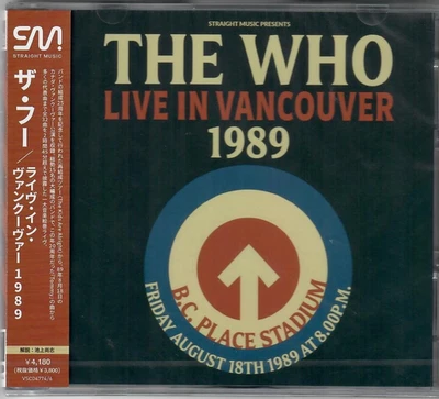 THE WHO - LIVE IN VANCOUVER 1989 - JAPAN 3 CD SET, SEALED, OBI STRIP Foto 1 de 2