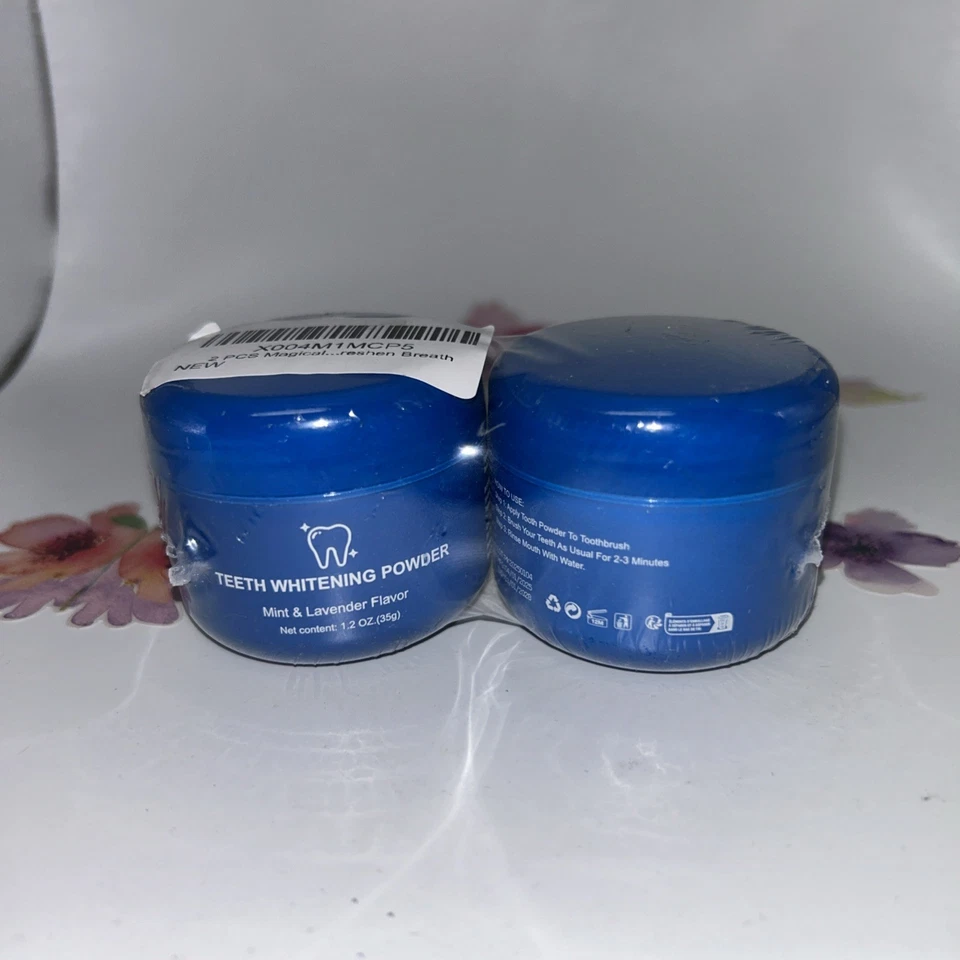 2 X Teeth Whitening Powder Mint & Lavender Flavor- 2 oz. Each - Image 1 of 1