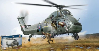 KIT MODELLINO ELICOTTERO MILITARE ITALERI WESSEX UH-5 MODELLISMO SCALA 1/48 - Immagine 1 di 4