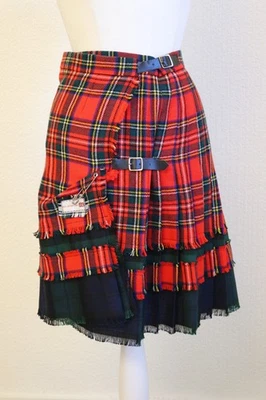 Falda estilo falda escocesa plisada hecha a mano Foto 1 de 4