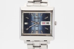 [Überholt] Seiko 5606-5080 Automatik Day/Date blaues Zifferblatt Herrenuhr 1972 35mm - Bild 1 von 19