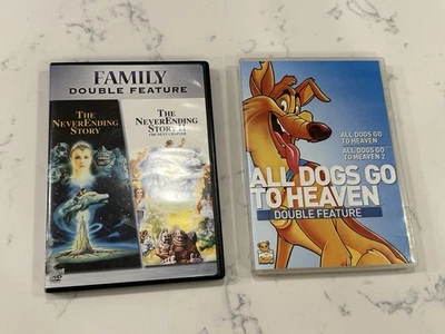 Family Double Feature (4 Films!) Neverending Story / All Dogs Go To Heaven 1 & 2 - Image 1 of 4