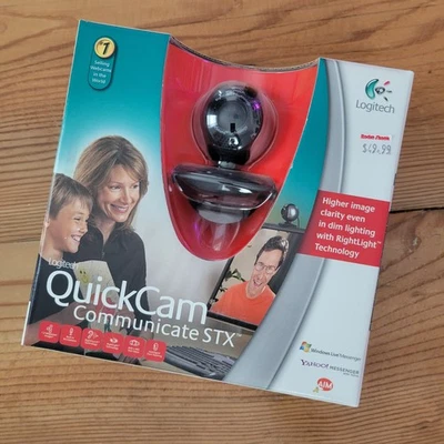 Logitech QuickCam Communicate STX Webcam NEW Sealed Box RadioShack Vintage - Image 1 of 4