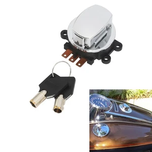 Ignition Switch Lock Key Fit For Harley Road King Heritage Softail Classic FLSTC - Picture 1 of 19