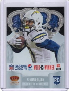 2013 Panini Spectra Pepsi Rookie of the Week Crown Royale Keenan Allen RC - Picture 1 of 2