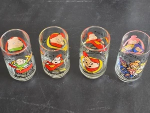 Vintage Set of 4 Alvin & the Chipmunks Glasses 1985 Karman/Ross/Bagdasarian - Picture 1 of 12
