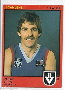 1982 Scanlens (112) John REID Footscray aMint - Picture 1 of 1